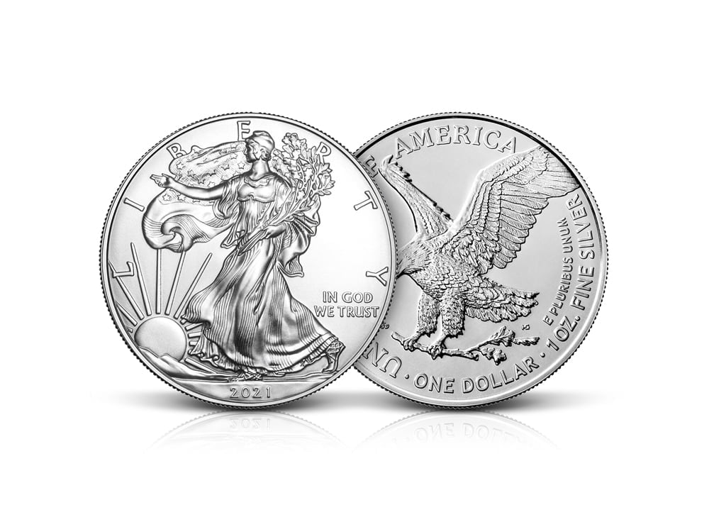 1 oz 2021 Silver American Eagle Coin 999 – Express Gold Refining
