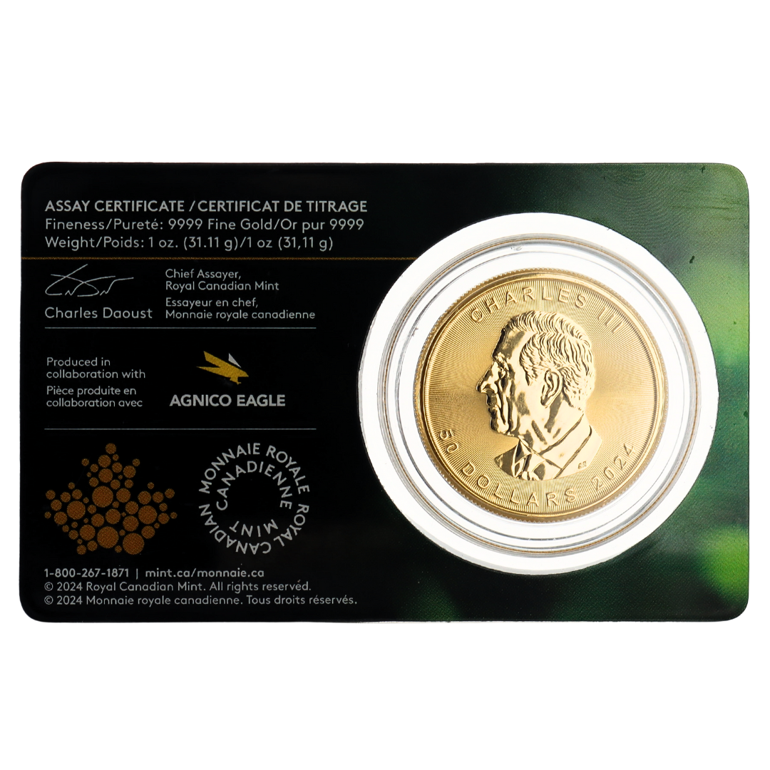 1 oz Gold 2024 Single Source - Agnico Eagle Detour Lake Mine - 99.99% –  Express Gold Refining
