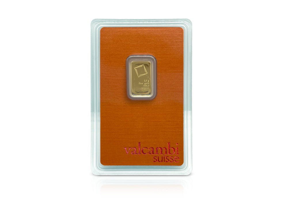 2.5 g Gold Valcambi Suisse Bar 9999 – Express Gold Refining