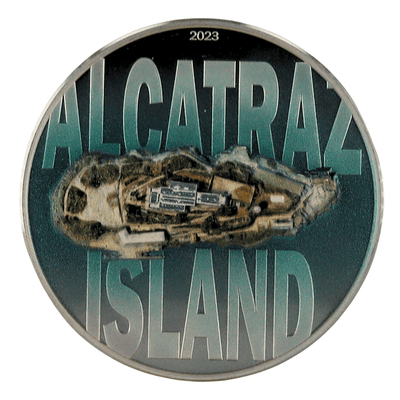 3 oz Silver 2023 Alcatraz Island - Cook Islands Mint $20 Coin