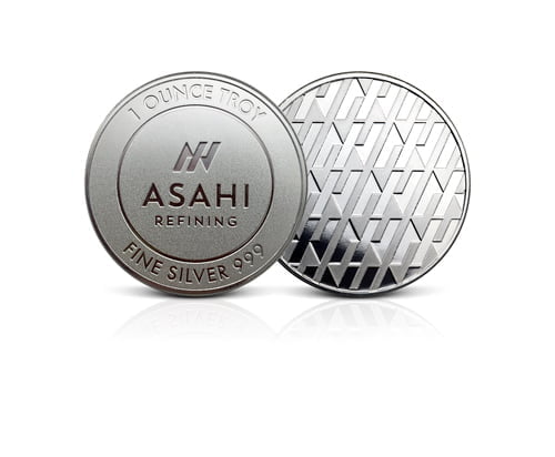 1 oz Silver Asahi Refining Round 999 – Express Gold Refining