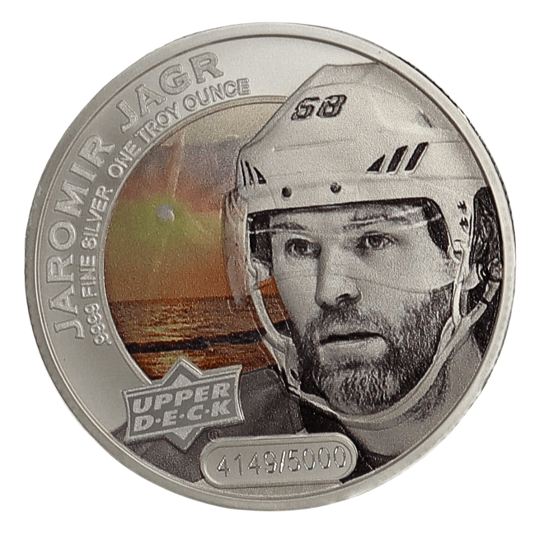 10 oz - 2017 Grandeur Hockey Set of 10 Colored Players Silver