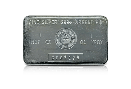 1 oz Silver Royal Canadian Mint Vintage Bar 99.90% – Express Gold
