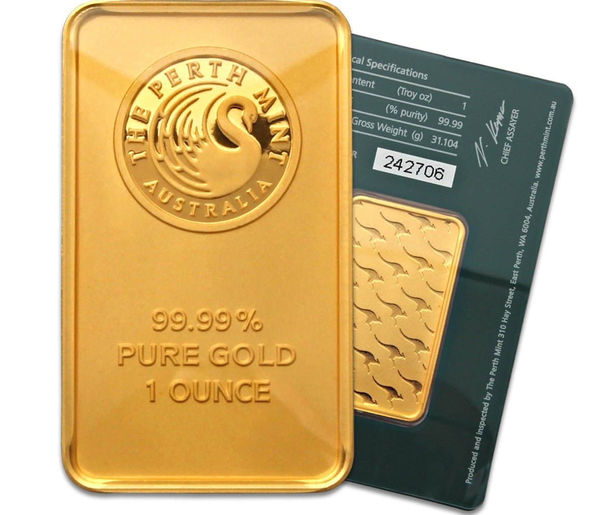 1 oz Gold Perth Mint Bar 99.99% – Express Gold Refining