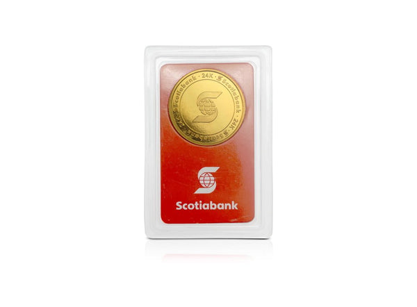 1/2 oz Gold Scotiabank Round 9999