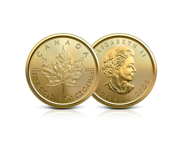 1/10 oz Gold Maple Leaf 2022 99.99%
