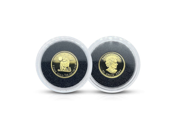 1/25 oz Gold Royal Canadian Mint Coin 9999 (random years) ÃƒÂ¢Ã¢â€šÂ¬Ã¢â‚¬Å“ The Wolf