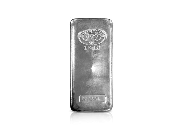 1 kg Silver Johnson Matthey Bar 999