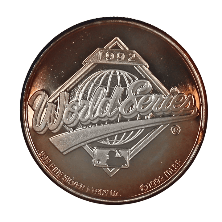 2013 ワールドシリーズチャンピオンメダル 1 oz Silver 1992 World Champions Blue Jays Coin – Express Gold