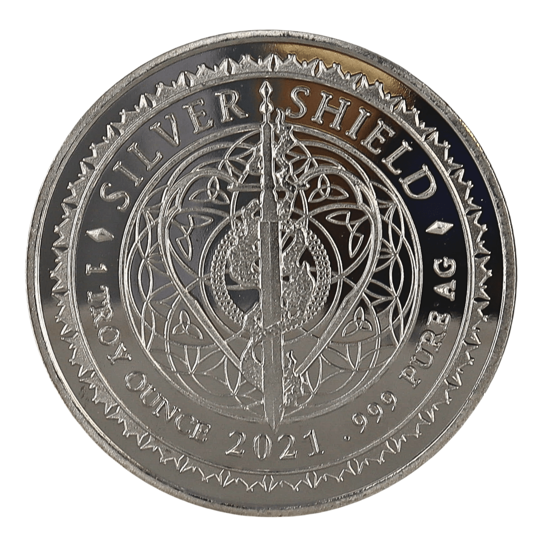 1 oz Silver Shield Q 2021 Coin – Express Gold Refining