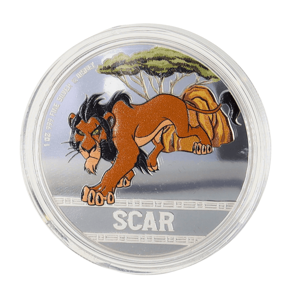 1 oz Silver 2024 Disney The Lion King 30th Anniversary: Scar $2 Niue Agoro