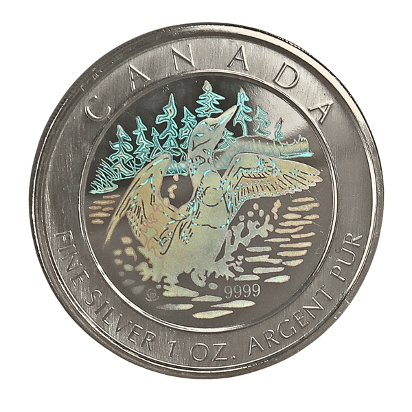1 oz $5 2002 The One Dollar Loon 15th Anniversary