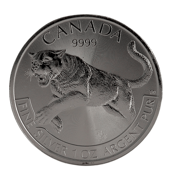 1 oz Silver 2016 Canadian Cougar