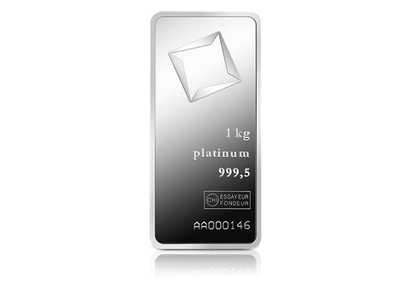 1 kg Platinum Valcambi Suisse Bar 9995