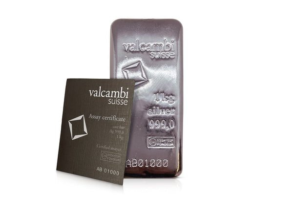 1 kg Silver Valcambi Bar 999
