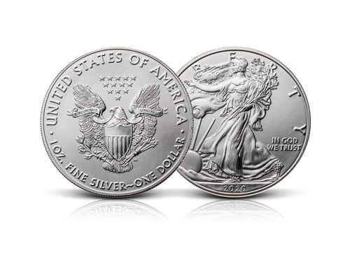 1 oz Silver American Eagle Coin 999 (random years)