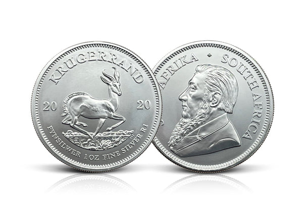 1 oz Silver South African Krugerrand Coin (random years)