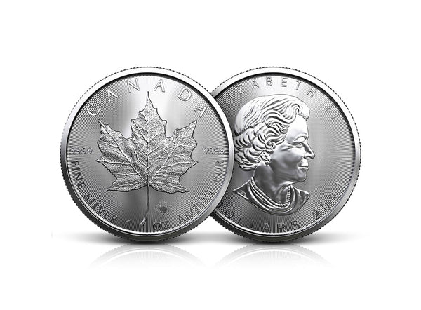 1 oz 2021 Silver Maple Leaf Coin 99.99%