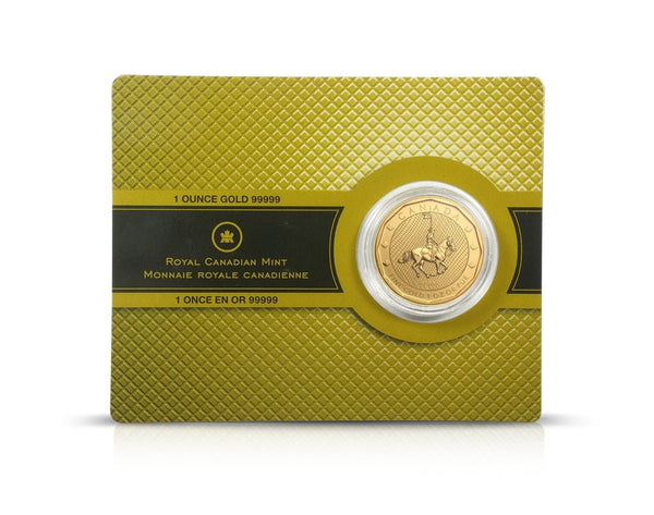 1 oz Gold 2011 Mountie Royal Canadian Mint Coin 99999 - in Assay Card