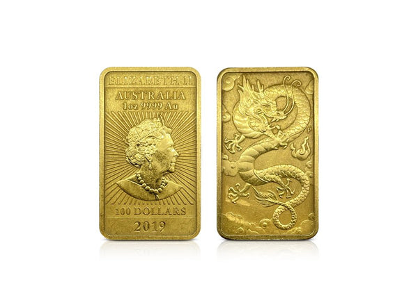 1 oz Gold Australian Elizabeth II 2019 Bar 99.99%