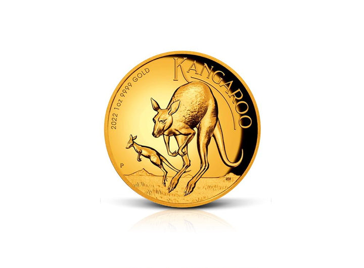 1 oz Gold Australian Kangaroo 2022 Coin 99.99%