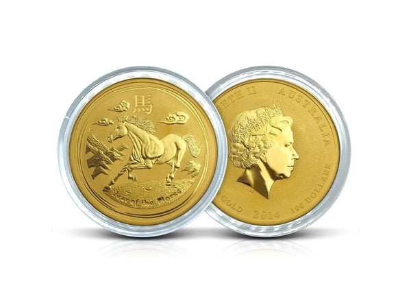 1 oz Gold Australian Lunar Year of the Horse 2014 Perth Mint Coin