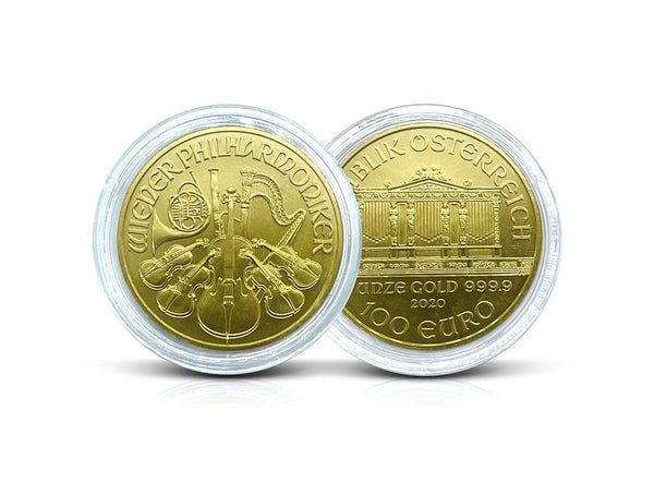 1 oz Gold Austrian Philharmonic 2020 Coin 99.99%