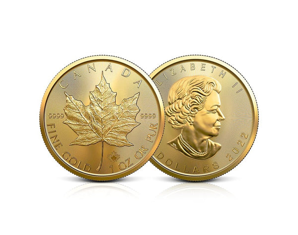 1 oz Gold 2022 Maple Leaf Coin 99.99%