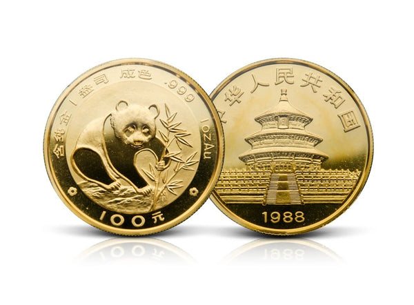 1 oz Gold Chinese Panda Coin 999 (random years)