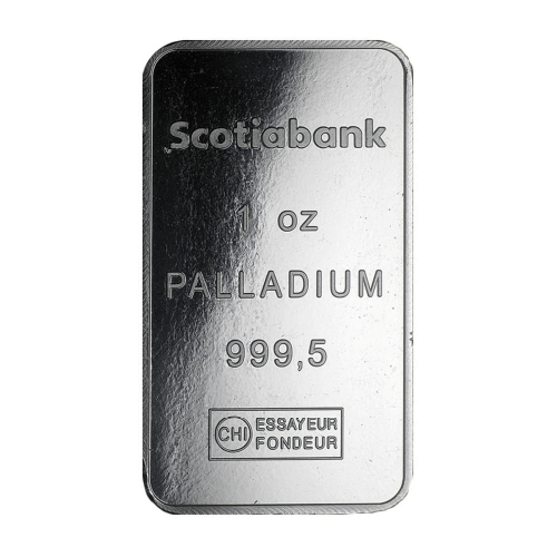 1 oz Palladium Scotiabank Bar 9995
