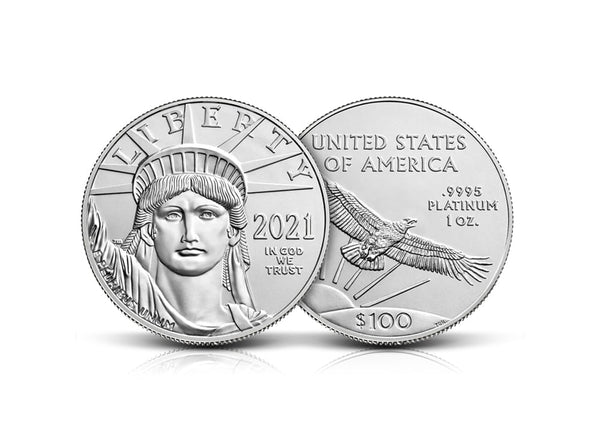 1 oz 2021 Platinum American Eagle Coin 99.95%