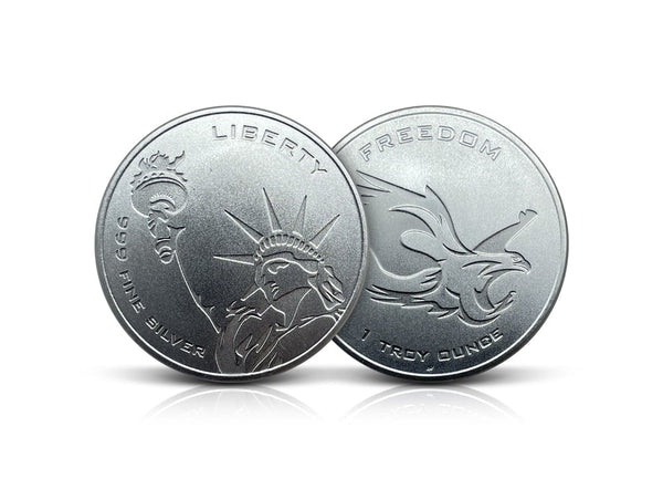 1 oz Silver ASAHI Freedom Liberty Round 999