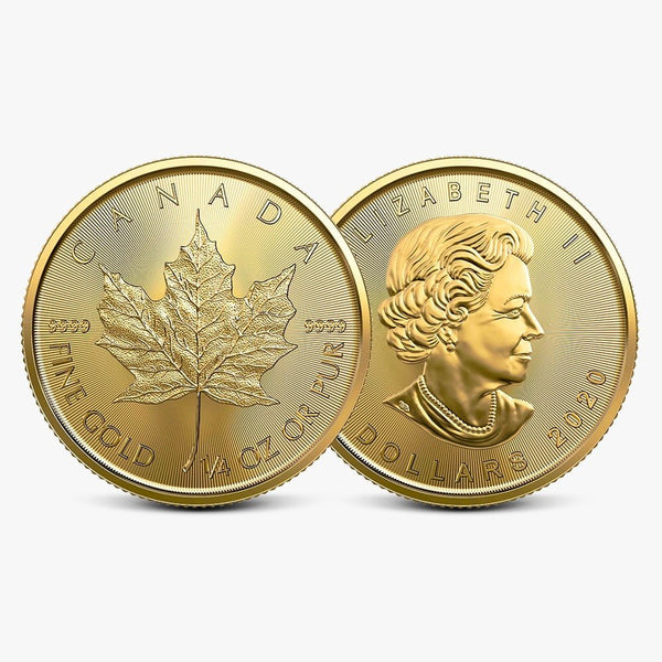 1/4 oz Gold Maple Leaf 2020 99.99%