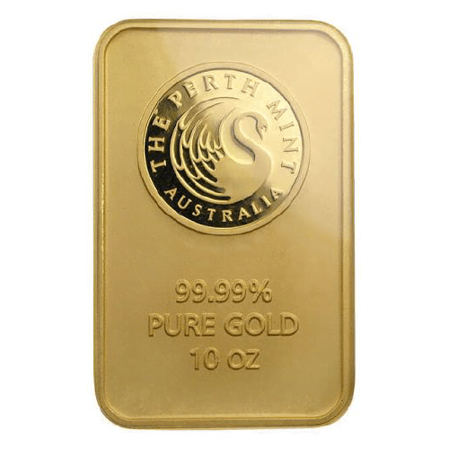 10 oz Gold Perth mint Bar 99.99%