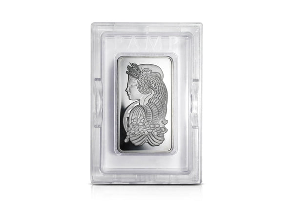 10 oz Platinum Pamp Suisse Bar 99.95% (hard plastic case)