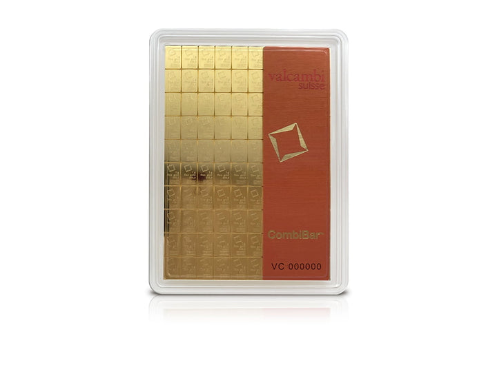 100 g (100 x 1 g) Gold Valcambi Suisse CombiBar 9999