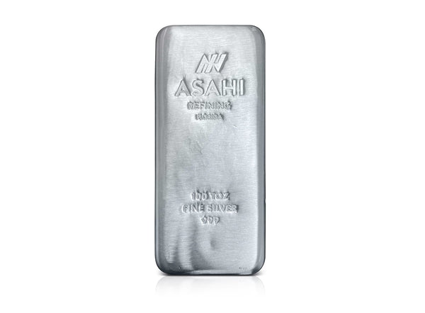 100 oz Silver Asahi Refining Florida Bar 999