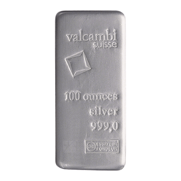 100 oz Valcambi Silver Bar