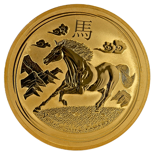10 oz Gold 2014 Australia Lunar Horse Coin