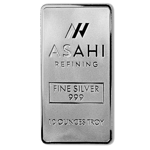 10 oz Silver Asahi Refining Bar 999