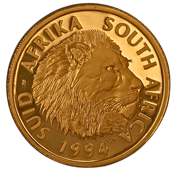 1 oz Gold 1994 South Africa Natura Lion Proof Coin