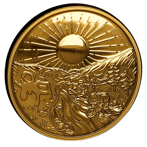 1 oz Gold 2021 200 Dollars 125th Anniversary of the Klondike Gold rush Coin