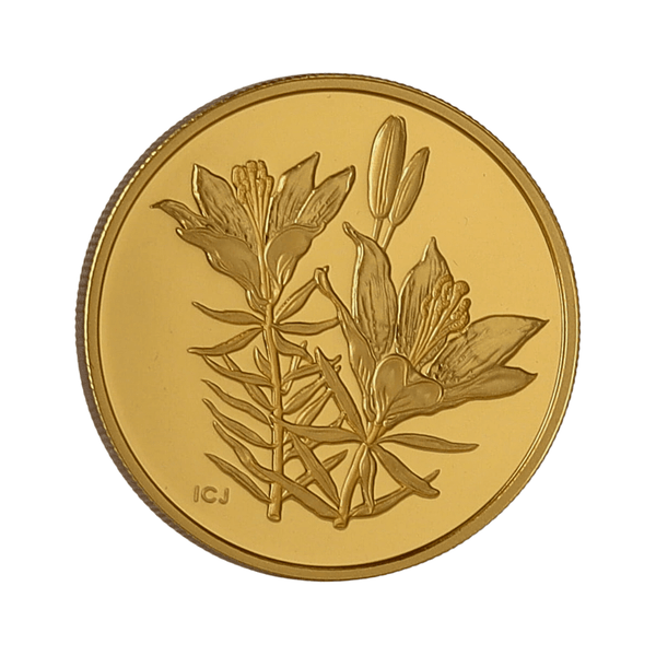 35 grams Gold - 2005 $350 Provincial Flora: The Western Red Lily (Saskatchewan) 99999 Pure gold Coin