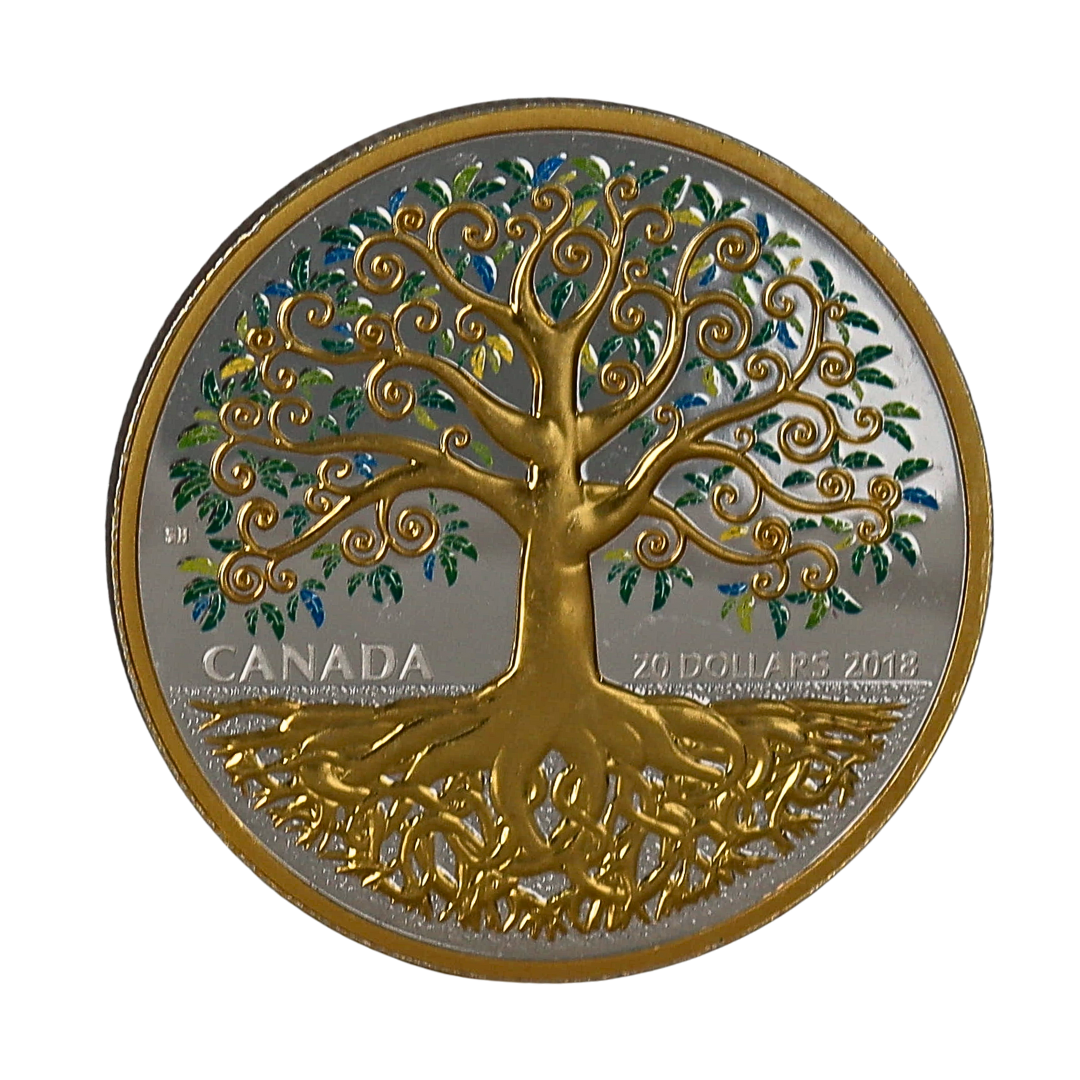 1 oz Silver Tree of Life Coin - $20 Legal Tender Bullion Gift – Express ...
