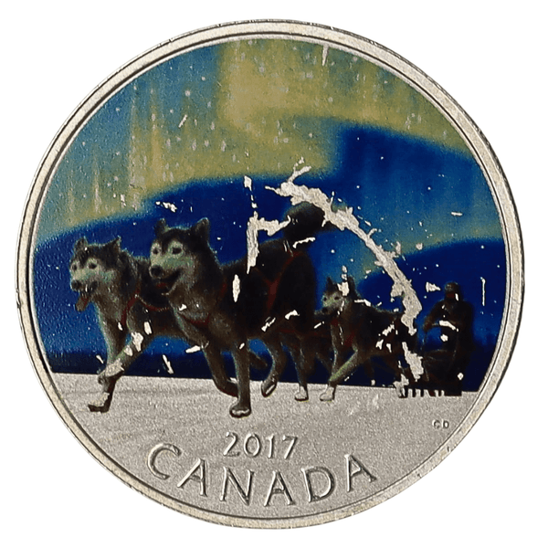 1/2 oz Silver 2017 Iconic Canada: Dog Sledding $10 Coin
