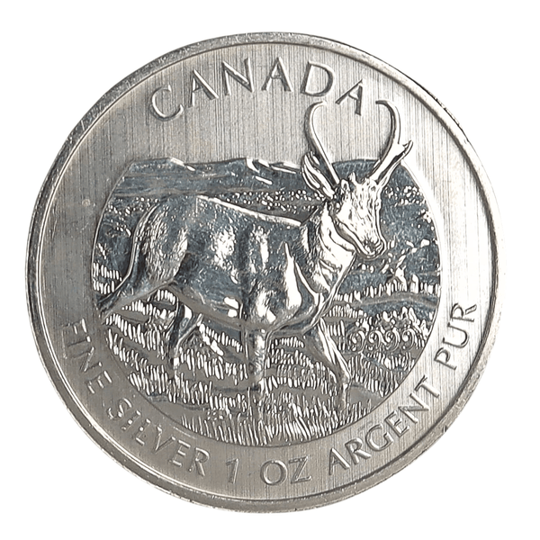 1 oz Silver 2013 Canadian Pronghorn Antelope RCM Coin