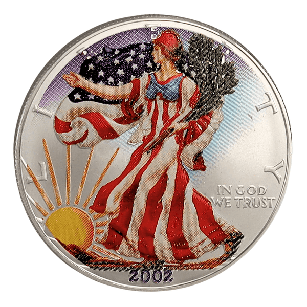 1 oz Silver American Eagle 1 Vintage Walking Liberty Antique Coin Weiman 2002