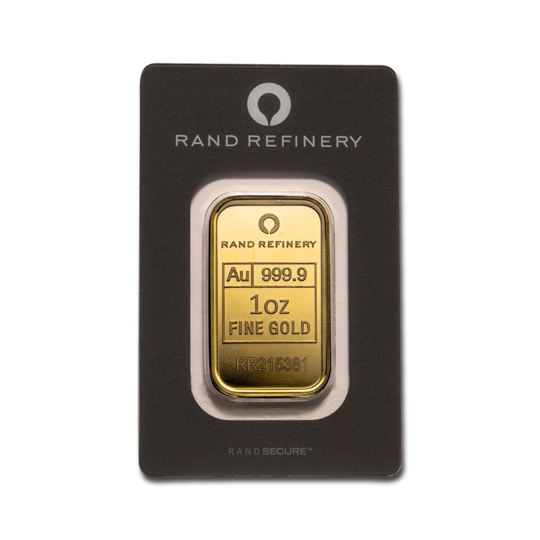 1 oz Gold Rand Refinery Bar 9999 – Express Gold Refining
