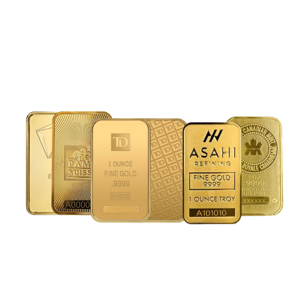 1 oz Gold random bar 99.99%