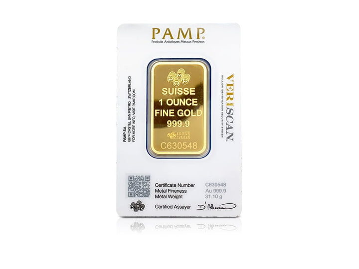 1 OZ Gold Bar Pamp Suisse Fortune
